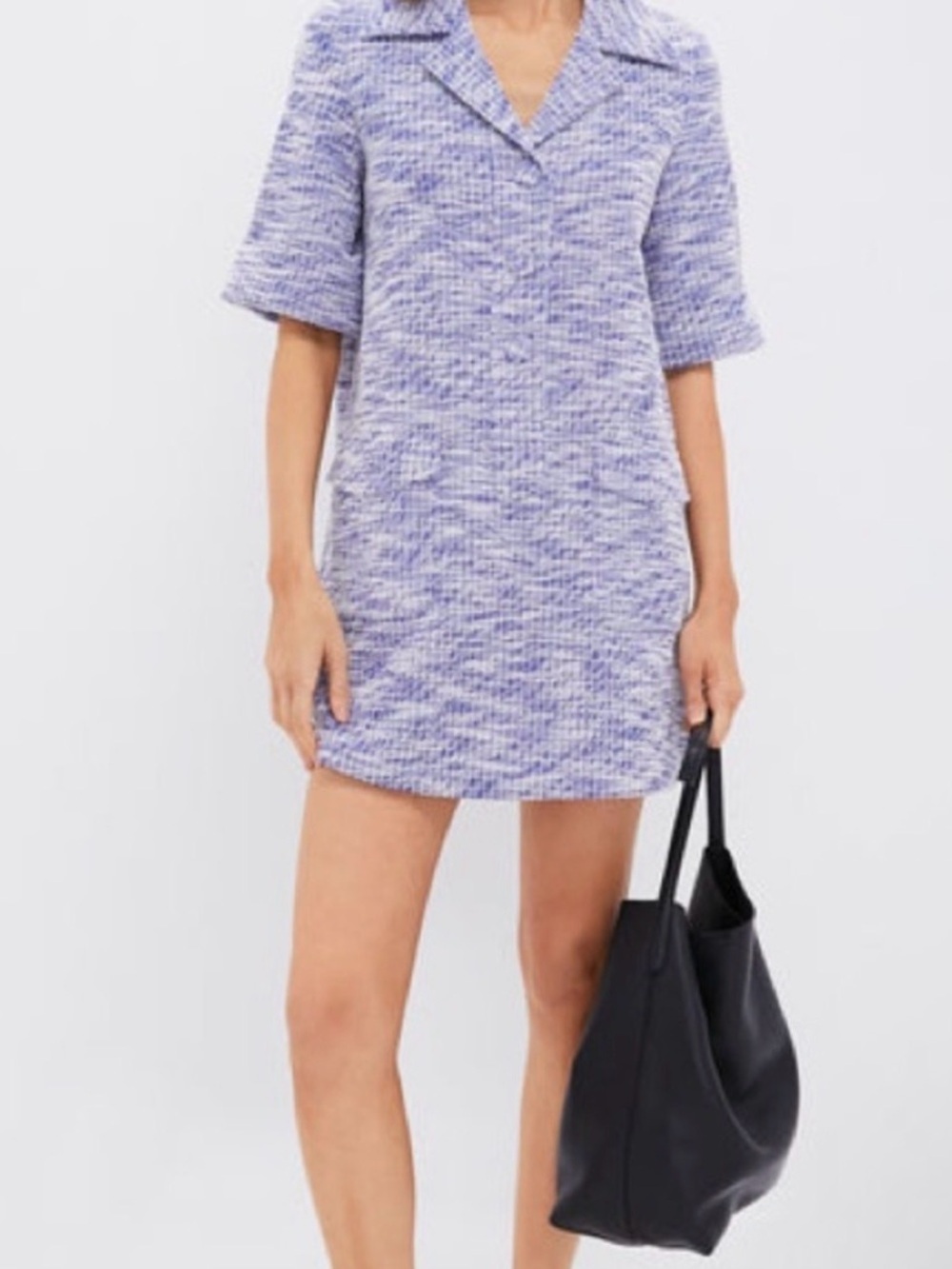 Tuckernuck POMANDER PLACE Heathered Blue Tweed Claire Dress Medium